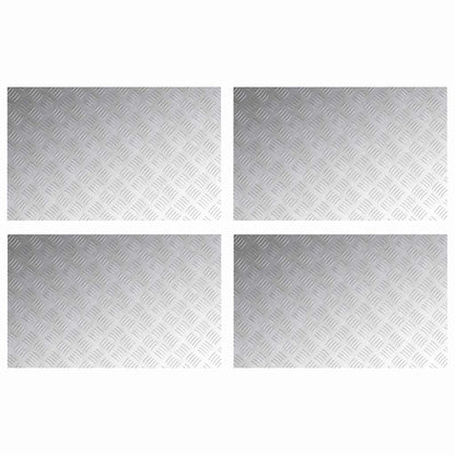 Rautenscheiben 4 pcs Silber 80 x 50 cm Aluminium