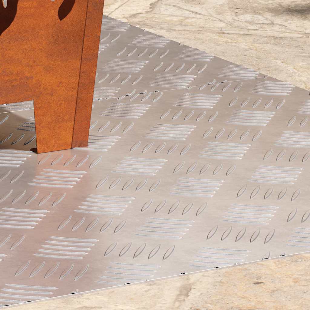 Rautenscheiben 2 pcs Silber 90 x 50 cm Aluminium