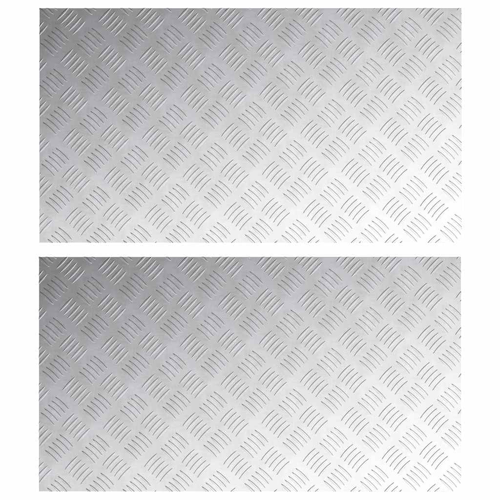 Rautenscheiben 2 pcs Silber 90 x 50 cm Aluminium