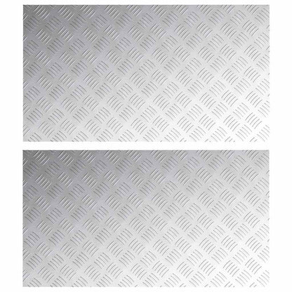 Rautenscheiben 2 pcs Silber 90 x 50 cm Aluminium