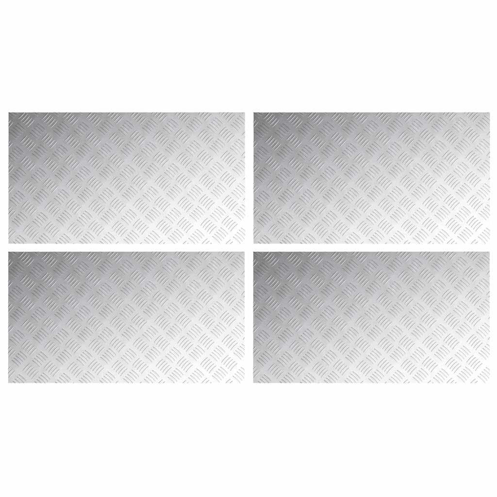 Rautenscheiben 4 pcs Silber 90 x 50 cm Aluminium