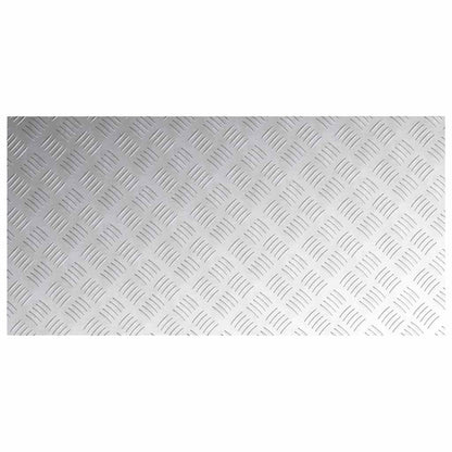 Rautenscheiben 2 pcs Silber 100 x 50 cm Aluminium