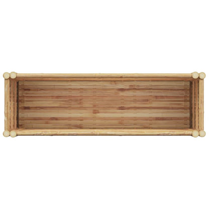 Garten-Hochbeet Braun 110 x 35 x 70 cm Bambus