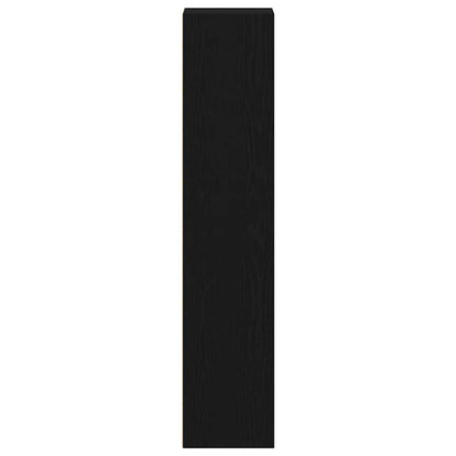 Bücherregal Schwarz Eichen-Optik 36x30x143 cm Holzwerkstoff