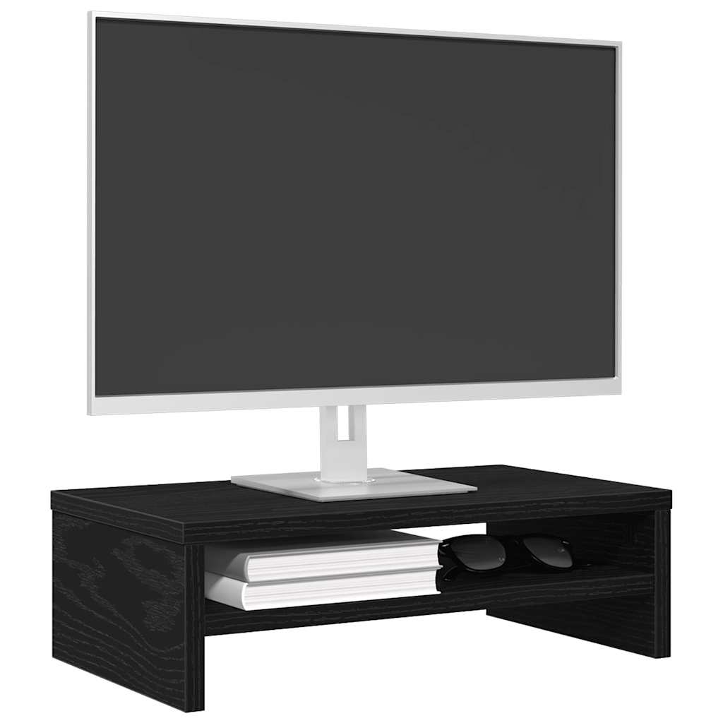 Monitorständer Schwarze Eiche 42x24x13 cm Holzwerkstoff