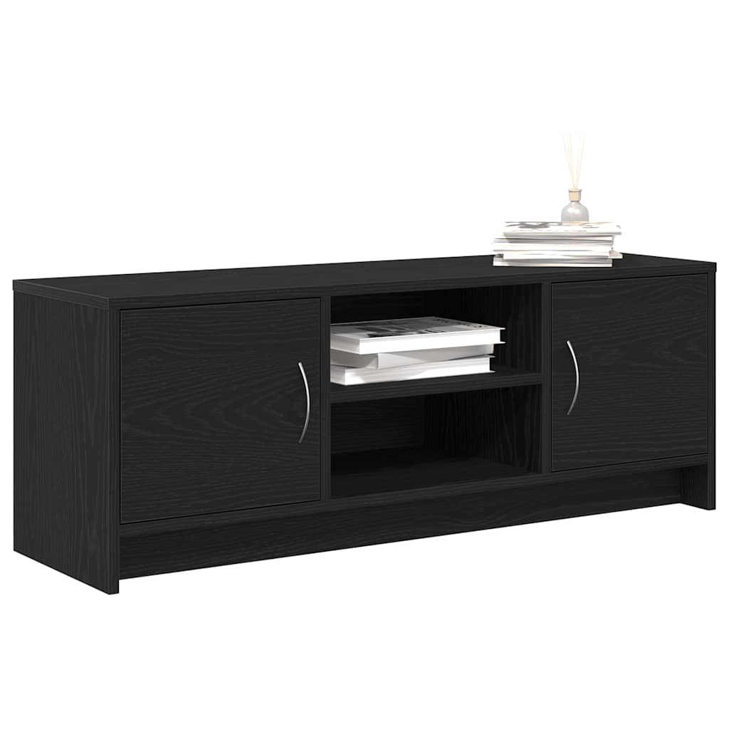 TV-Schrank Eiche schwarz 102x30x37,5 cm Holzwerkstoff