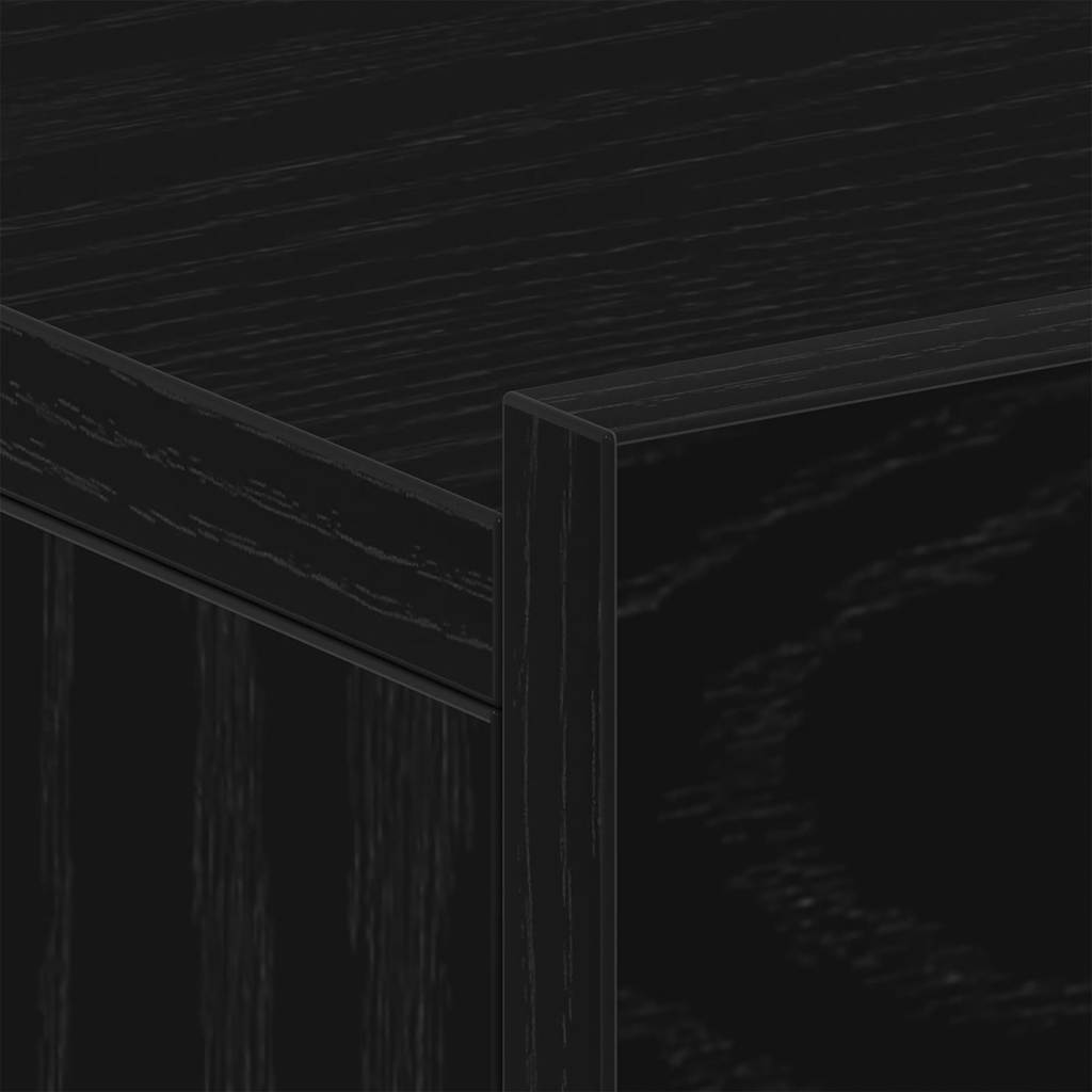 Schwebende Nachttische 2 Stück Schwarze Eiche 40 x 32 x 15 cm Holzwerkstoff