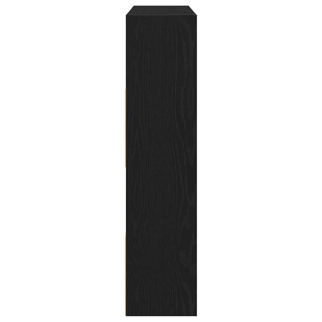 Bücherschrank/Raumteiler Eiche schwarz 105x24x102 cm