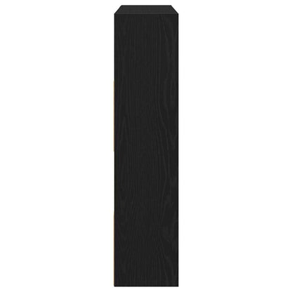 Bücherschrank/Raumteiler Eiche schwarz 105x24x102 cm