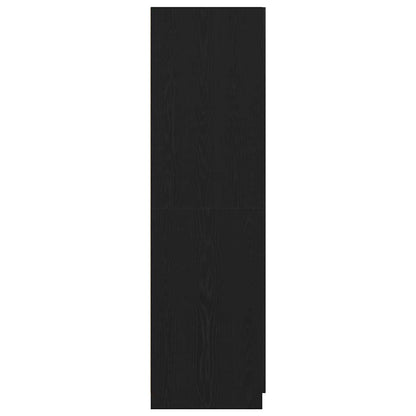 Kleiderschrank Schwarze Eiche 80 x 52 x 180 cm Holzwerkstoff