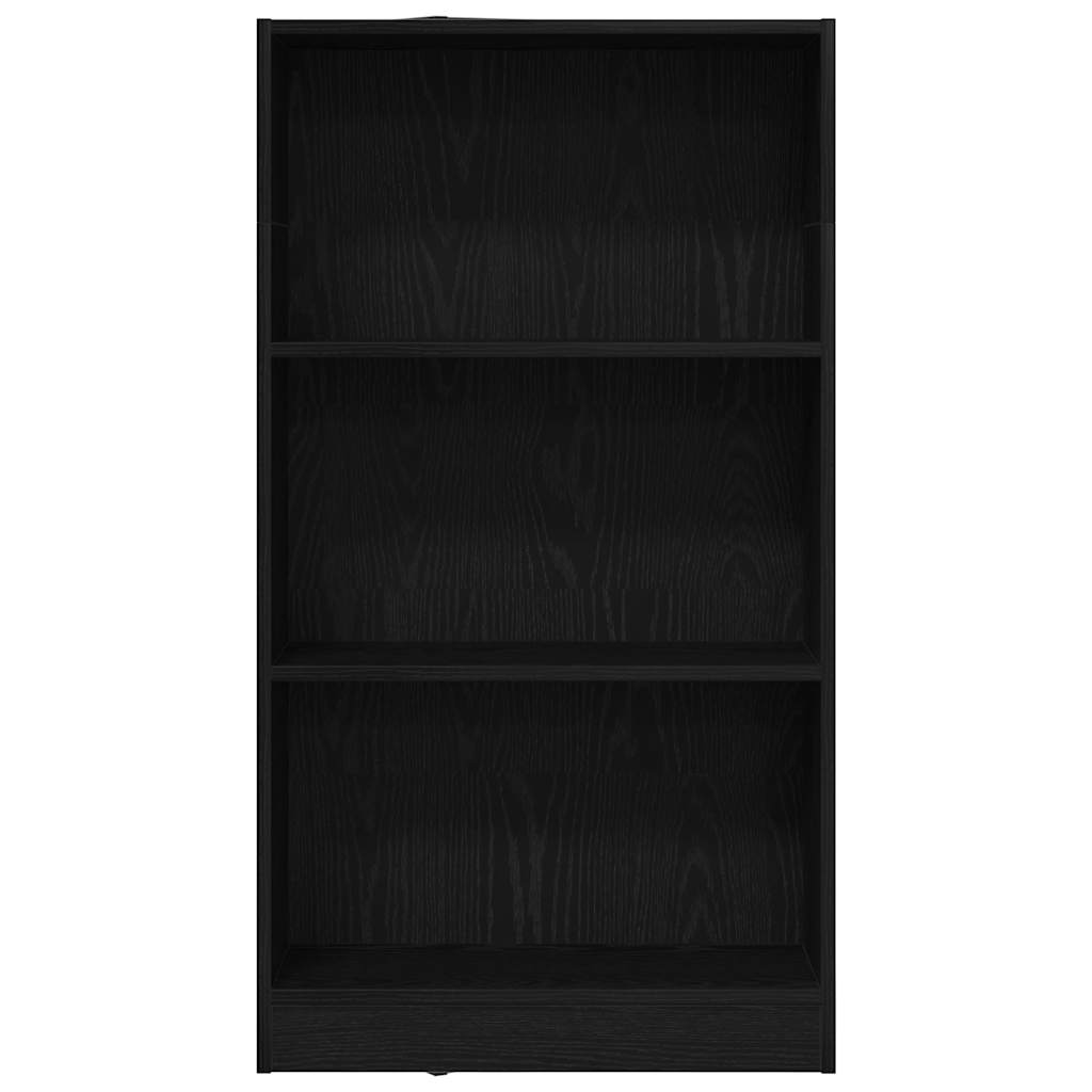 Bücherregal Schwarz Eichen-Optik 60x24x109 cm Holzwerkstoff