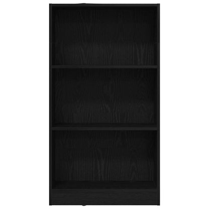 Bücherregal Schwarz Eichen-Optik 60x24x109 cm Holzwerkstoff