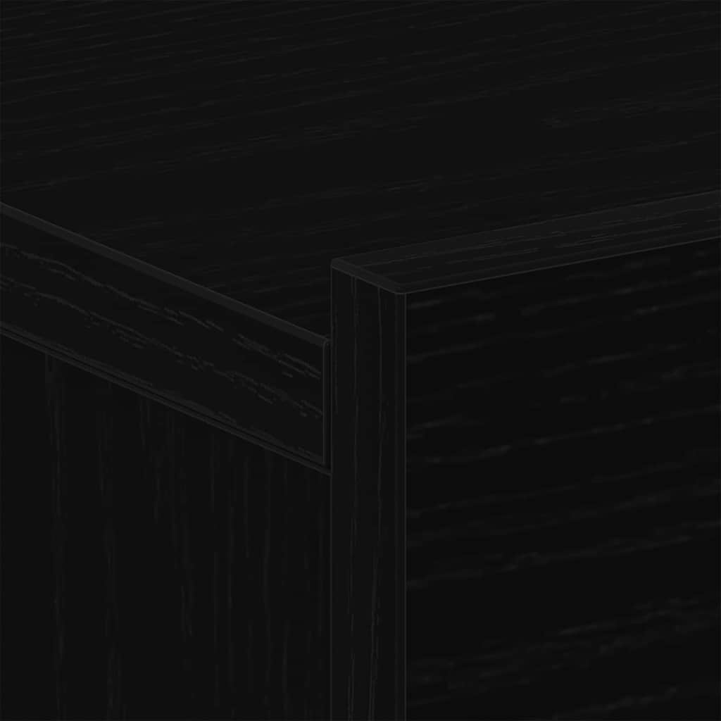 Nachttisch 2 pcs Schwarze Eiche 40 x 30 x 30 cm Holzwerkstoff