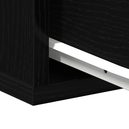Nachttisch 2 pcs Schwarze Eiche 40 x 30 x 30 cm Holzwerkstoff