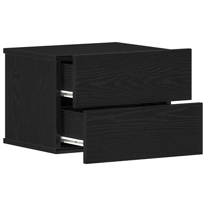 Nachttisch 2 pcs Schwarze Eiche 40 x 30 x 30 cm Holzwerkstoff