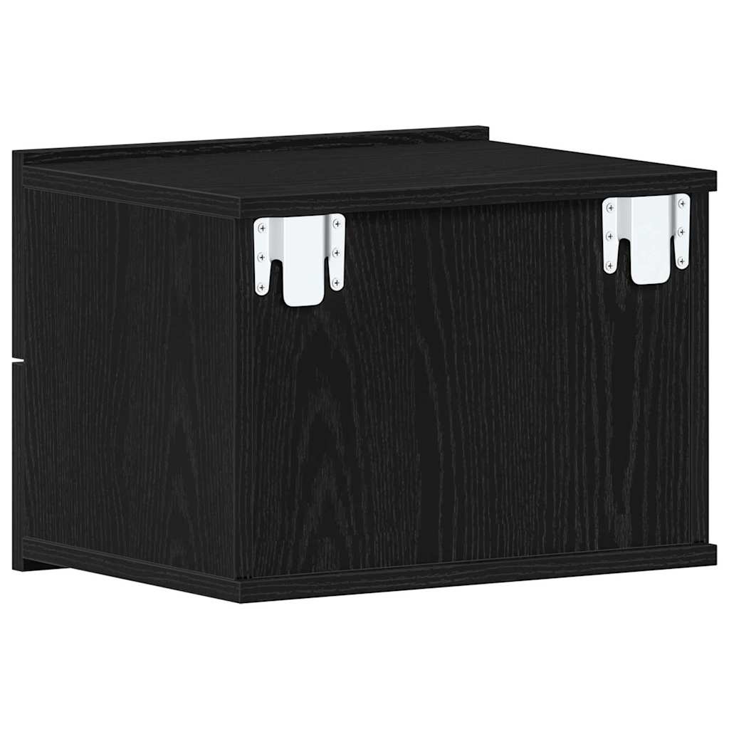 Nachttisch 2 pcs Schwarze Eiche 40 x 30 x 30 cm Holzwerkstoff