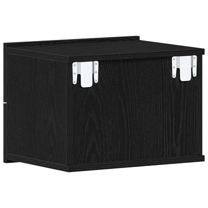 Nachttisch 2 pcs Schwarze Eiche 40 x 30 x 30 cm Holzwerkstoff
