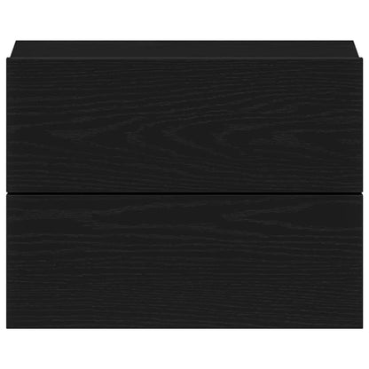 Nachttisch 2 pcs Schwarze Eiche 40 x 30 x 30 cm Holzwerkstoff