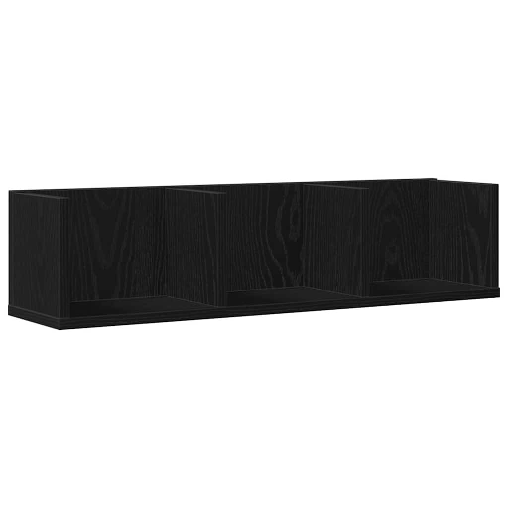 Wandregal Schwarze Eiche 75 x 18 x 18 cm Holzwerkstoff