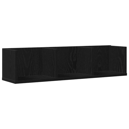 Wandregal Schwarze Eiche 75 x 18 x 18 cm Holzwerkstoff