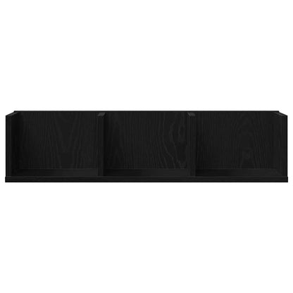 Wandregal Schwarze Eiche 75 x 18 x 18 cm Holzwerkstoff
