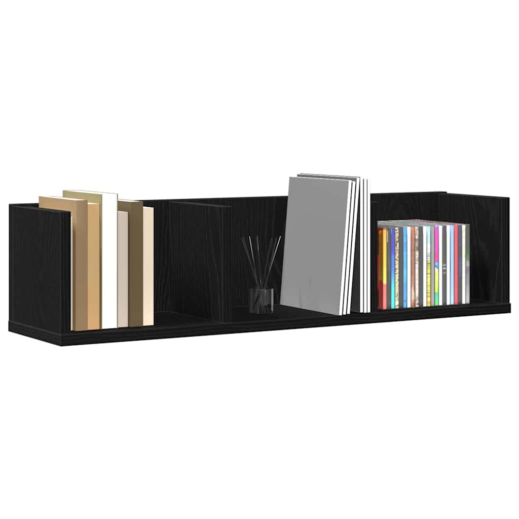 Wandregal Schwarze Eiche 75 x 18 x 18 cm Holzwerkstoff