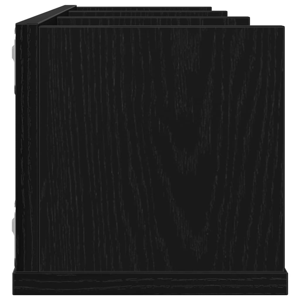 Wandregal Schwarze Eiche 75 x 18 x 18 cm Holzwerkstoff