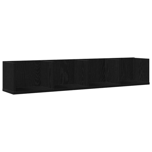 Wandregal Schwarze Eiche 100 x 18 x 18 cm Holzwerkstoff