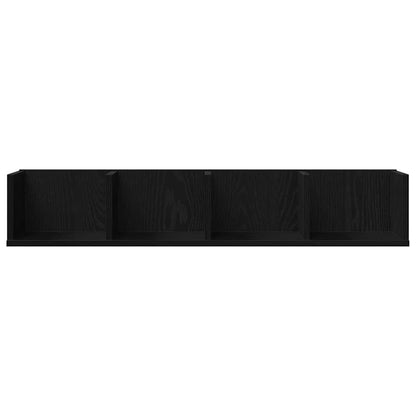 Wandregal Schwarze Eiche 100 x 18 x 18 cm Holzwerkstoff