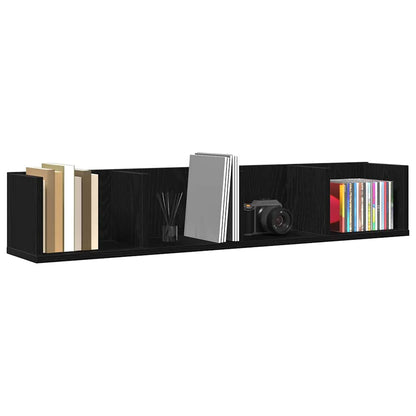 Wandregal Schwarze Eiche 100 x 18 x 18 cm Holzwerkstoff