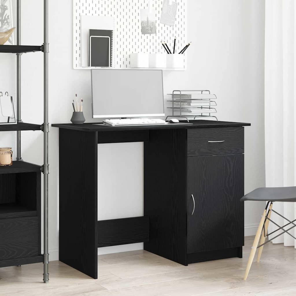 Schreibtisch Schwarze Eiche 100 x 50 x 76 cm Holzwerkstoff
