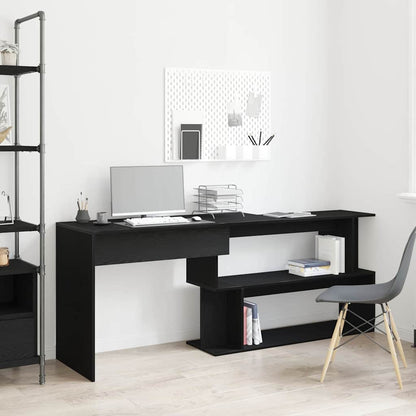 Schreibtisch Schwarze Eiche 200 x 50 x 76 cm Holzwerkstoff