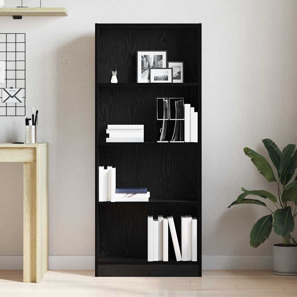 Bücherregal Schwarze Eiche 60 x 24 x 143 cm Holzwerkstoff