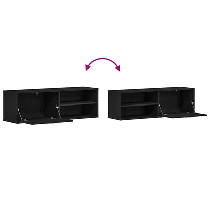 TV-Schrank Schwarze Eiche 120x34x37 cm Holzwerkstoff