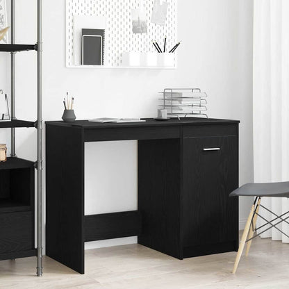 Schreibtisch Schwarz Eichen-Optik 100 x 50 x 76 cm