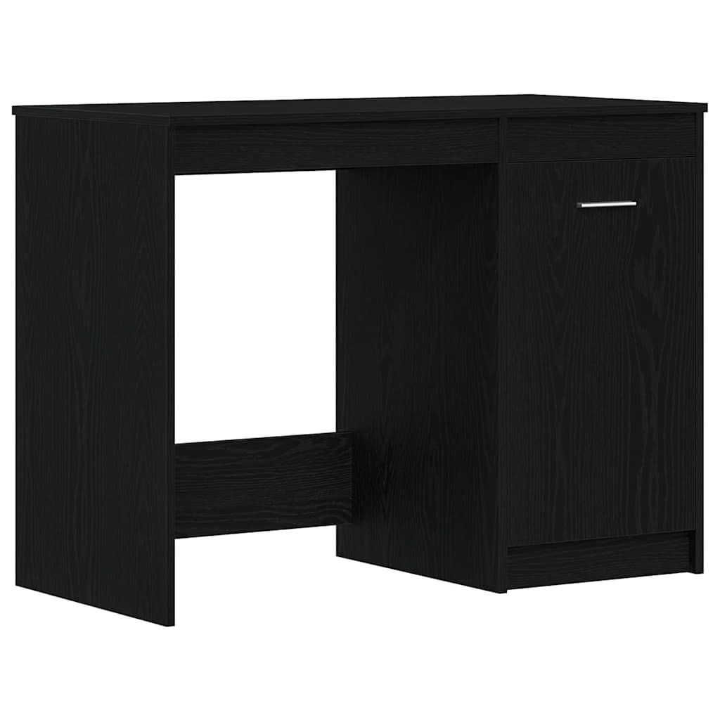 Schreibtisch Schwarz Eichen-Optik 100 x 50 x 76 cm