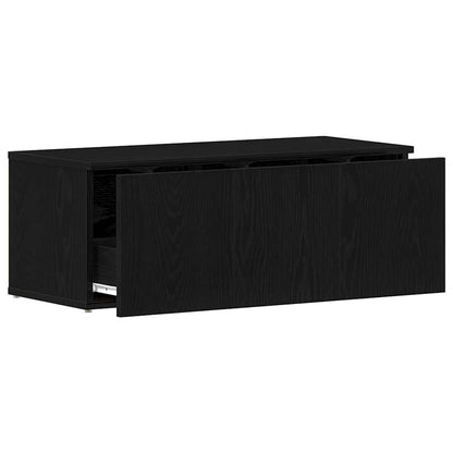 TV-Ständer mit Schubladen Schwarz 80 x 34 x 30 cm Holzwerkstoff