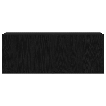 Fernsehtische Schwarze Eiche 80 x 30 x 30 cm Holzwerkstoff