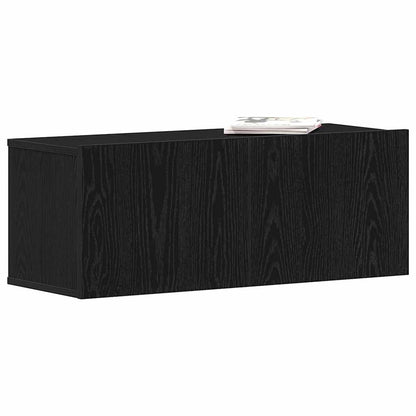 Fernsehtische Schwarze Eiche 80 x 30 x 30 cm Holzwerkstoff
