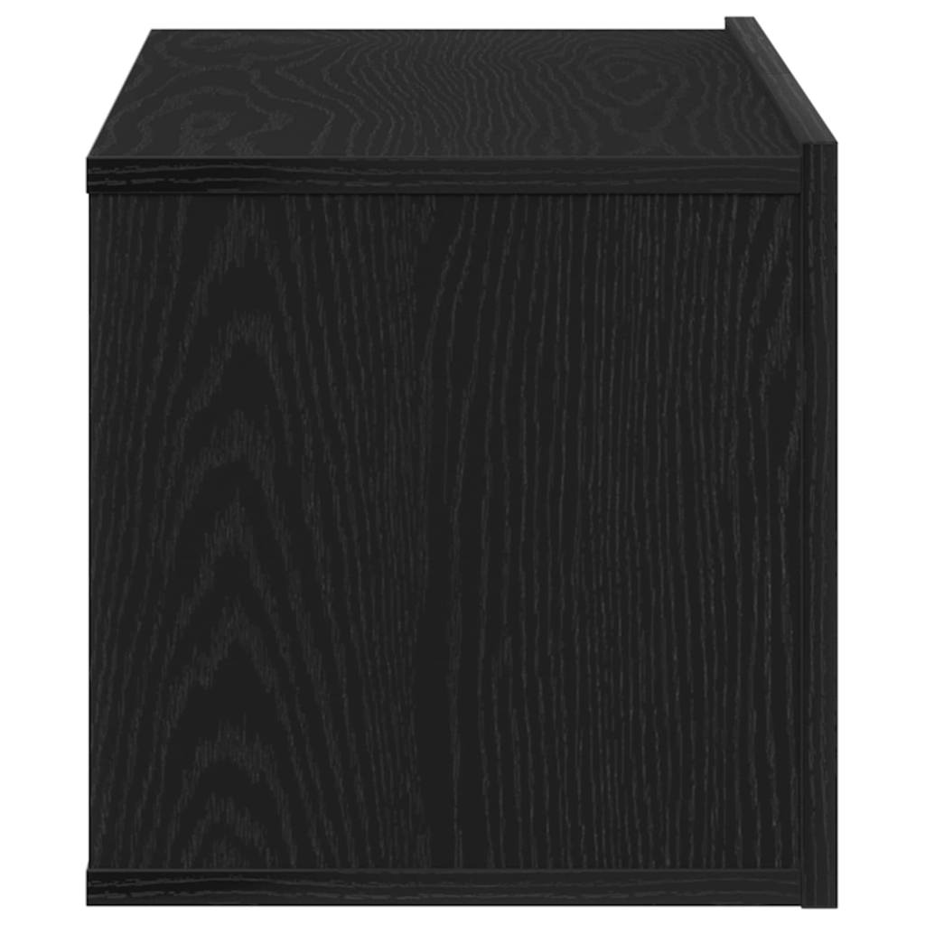 Fernsehtische Schwarze Eiche 80 x 30 x 30 cm Holzwerkstoff