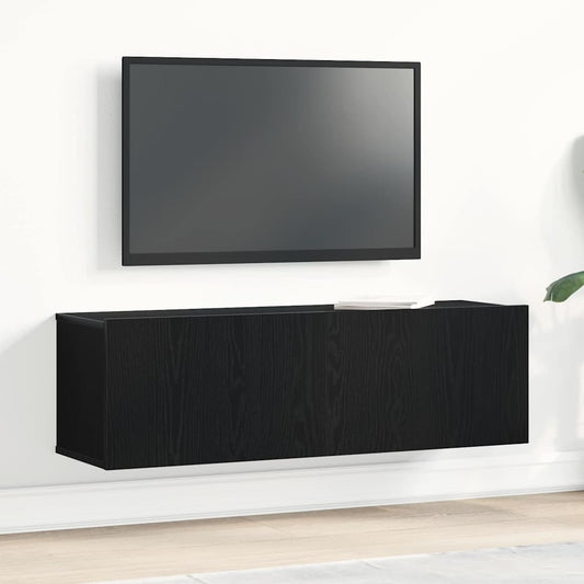 Fernsehtische Schwarze Eiche 100 x 30 x 30 cm Holzwerkstoff