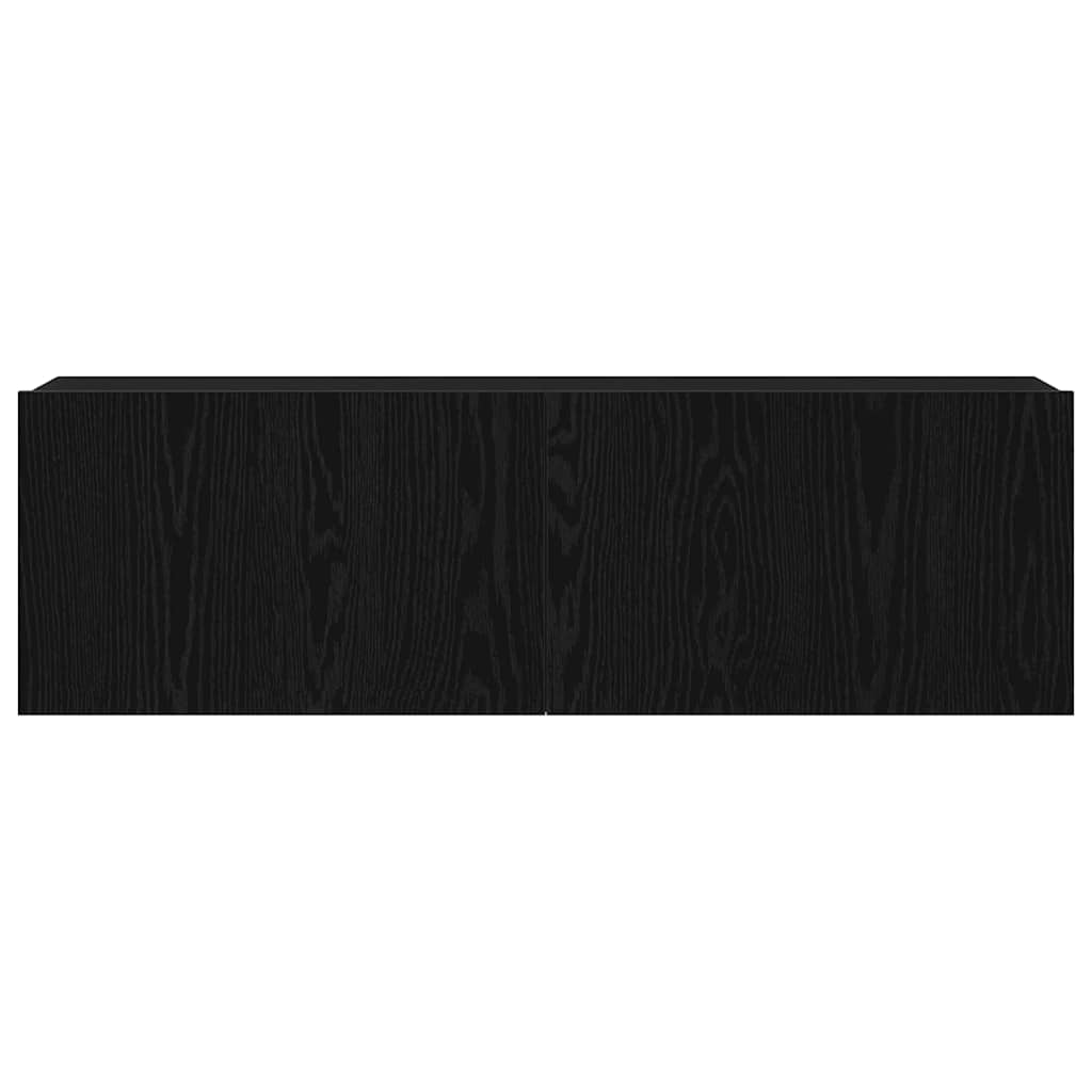 Fernsehtische Schwarze Eiche 100 x 30 x 30 cm Holzwerkstoff
