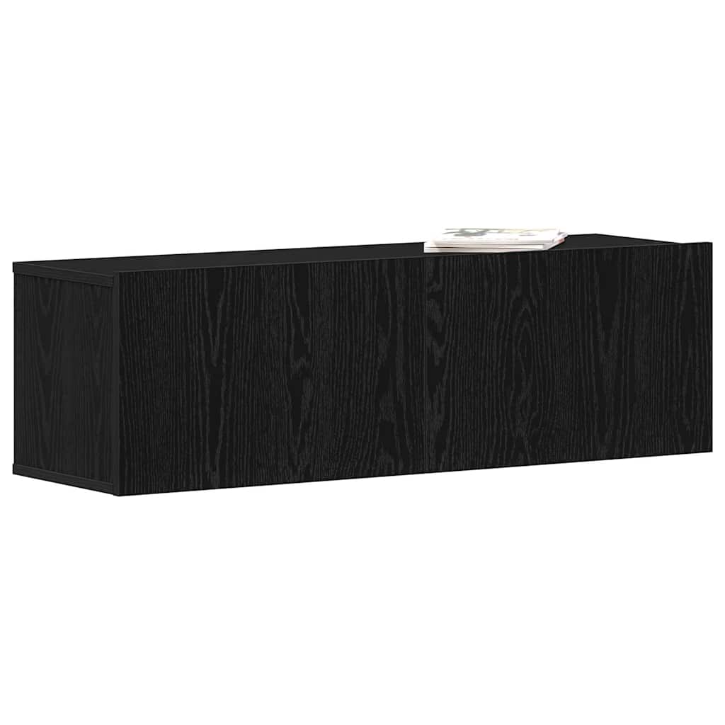 Fernsehtische Schwarze Eiche 100 x 30 x 30 cm Holzwerkstoff