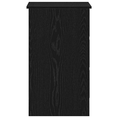 Schreibtisch Schwarz Eichen-Optik 90x45x76 cm Holzwerkstoff