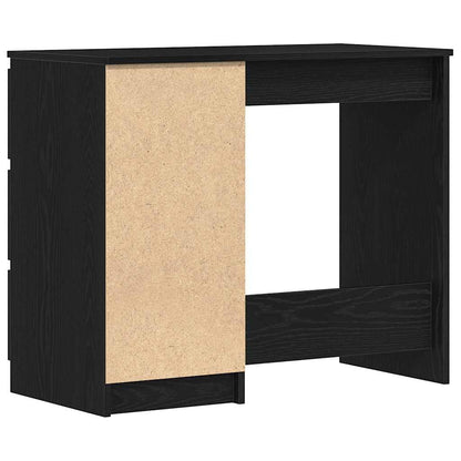 Schreibtisch Schwarz Eichen-Optik 90x45x76 cm Holzwerkstoff
