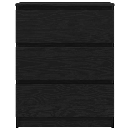 Sideboard Schwarz Eichen-Optik 60x35x76 cm Holzwerkstoff