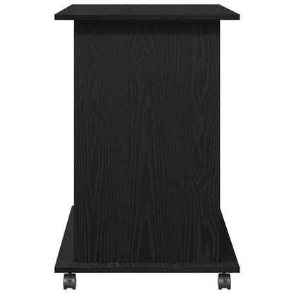Computertisch Eiche schwarz 80x50x75 cm Holzwerkstoff