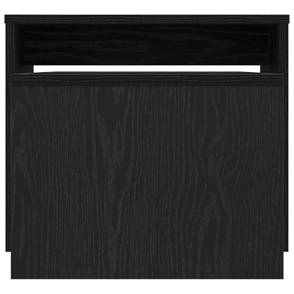 Satztische Schwarz Eichen-Optik 100 x 48 x 40 cm Holzwerkstoff