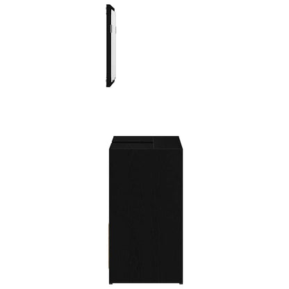 Badezimmerschrank Schwarze Eiche 60 x 33 x 61 cm Holzwerkstoff