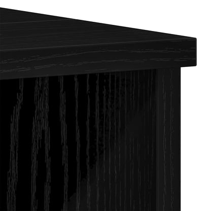 Badezimmerschrank mit Tür Schwarz Eichen-Optik 60 x 32 x 54 cm